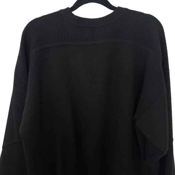 Bogner Vintage Hong Kong Wool Acrylic Sweater in Black Size L 90s Luxury Ski - Picture 7 of 10